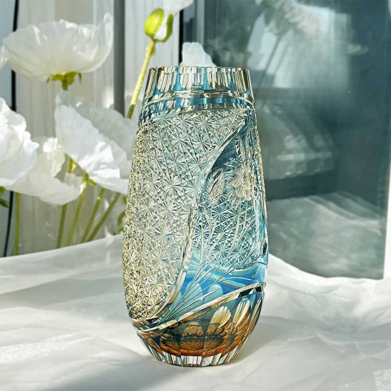 

Artistic personality crystal glass vase classical luxury home fashion ornament