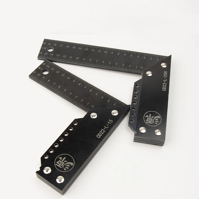 90 Degree Angle Ruler Bakelite L Shape Ruler Double Sided Ruler Carpentry and Joinery Tools Set Squares Measurment Tools