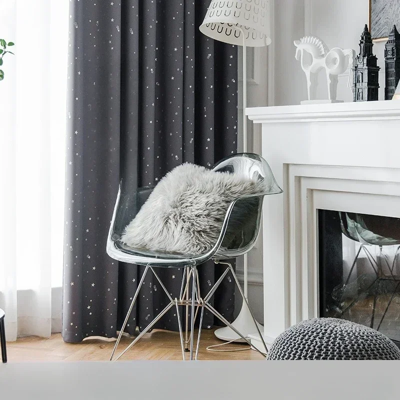 

Winter Warm Waterproof Curtains for Living Dining Room Bedroom Professional Sound-absorbing Full Blackout Curtain Custom Drapes