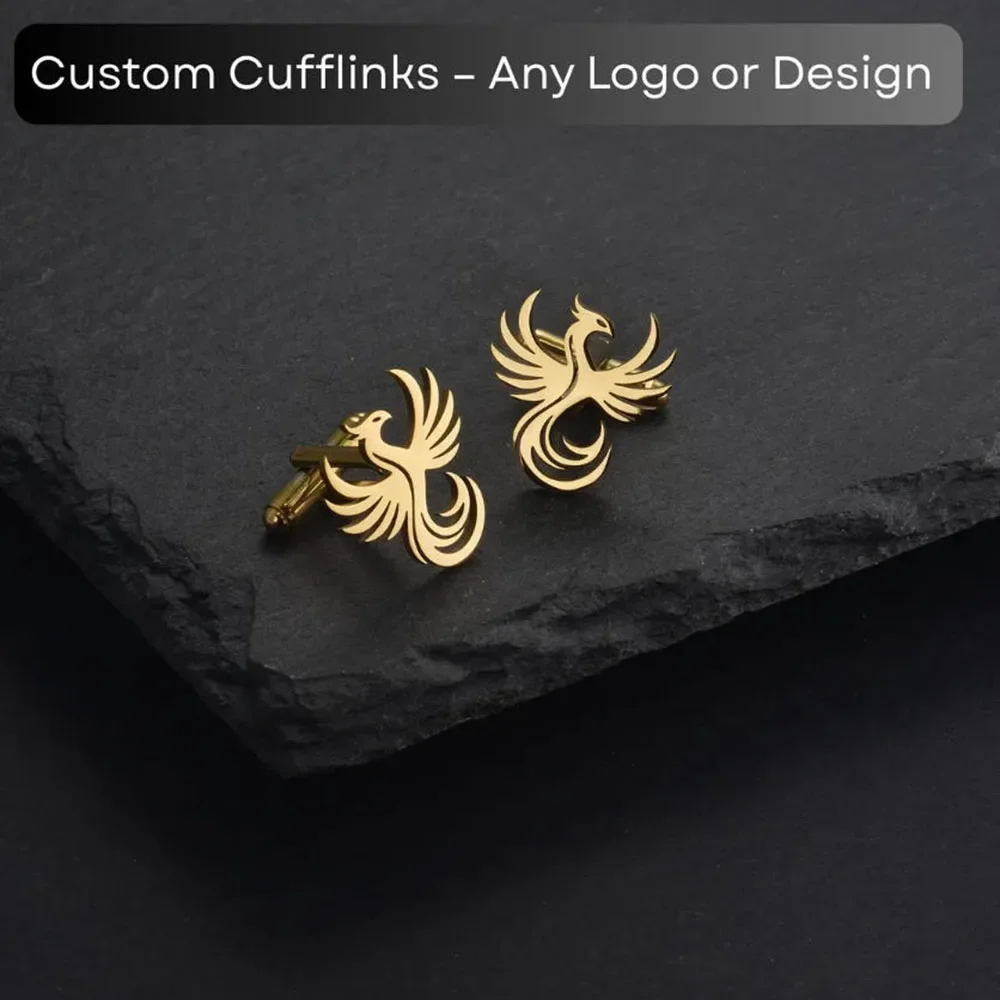 Custom men's logo cufflinks, personalized company logo cufflinks, corporate gifts, groomsmen cufflinks, groom wedding gifts