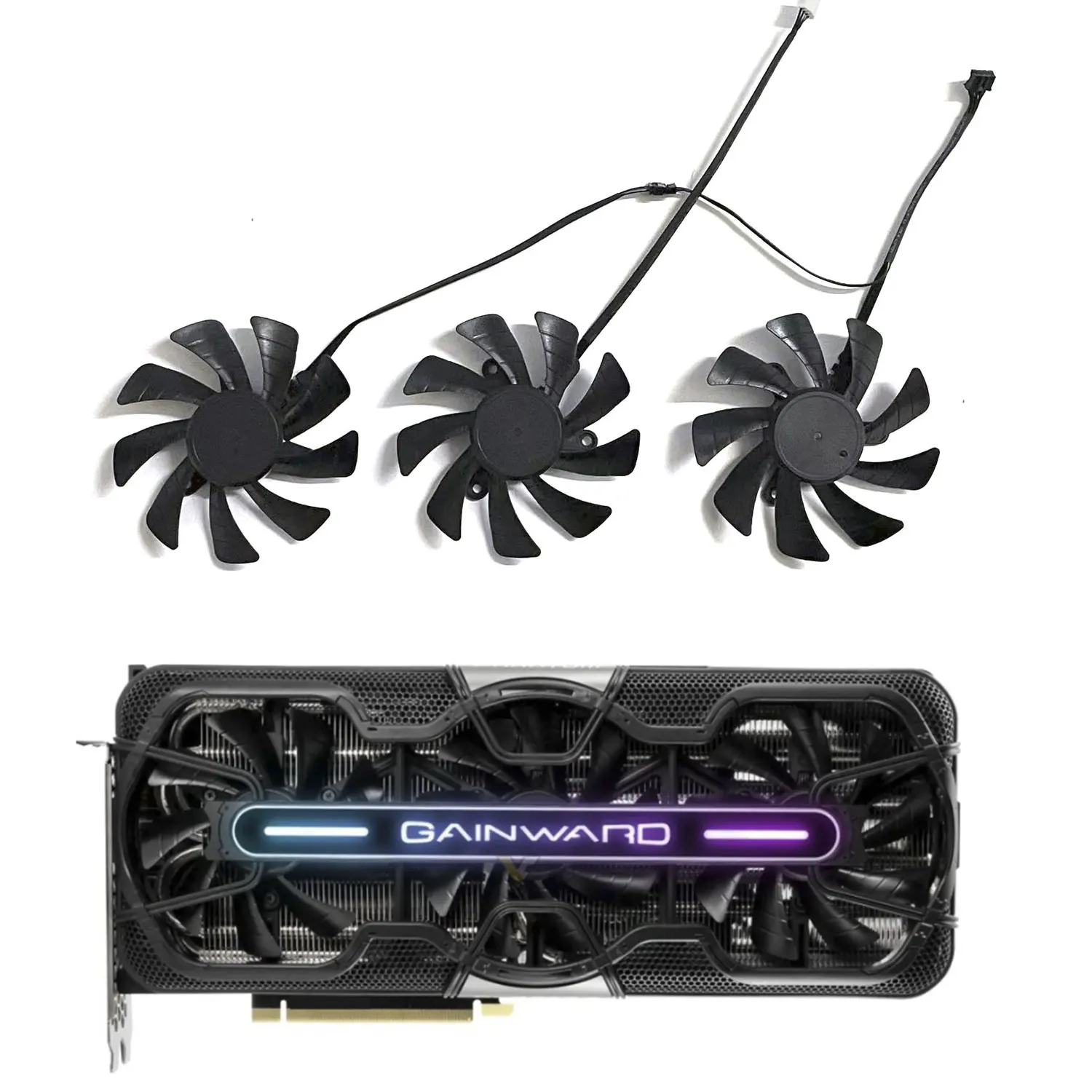 3FAN nowy 85MM 4PIN TH9215B2H-PFB02 TH9215S2H-PAA01 nadaje się do GAINWARD GeForce RTX3070 3080 3090 LHR Phantom V1 karta graficzna