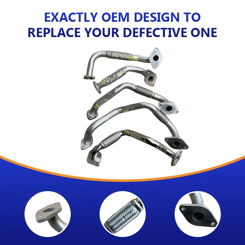 NEW HNROCK EGR Valve Intake Connection Pipe Welding Part 4A3LP 6A3L Wavy Elbow for Dongfanghong YTO Tractor Diesel Engine Parts