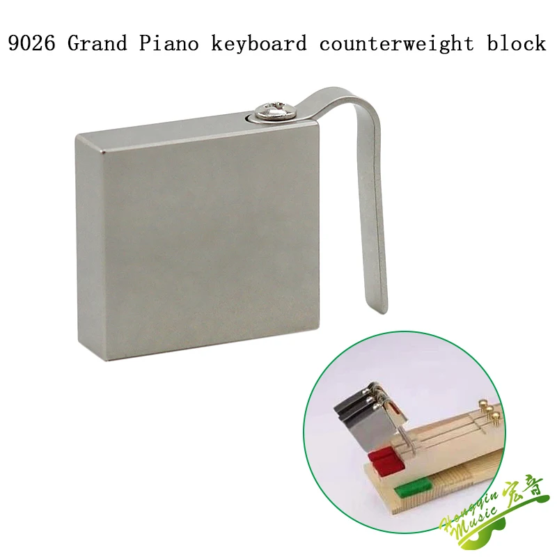 Herramienta de accesorios para afinar Piano, bloque de contrapeso de acabado de teclado de Piano de cola 9026