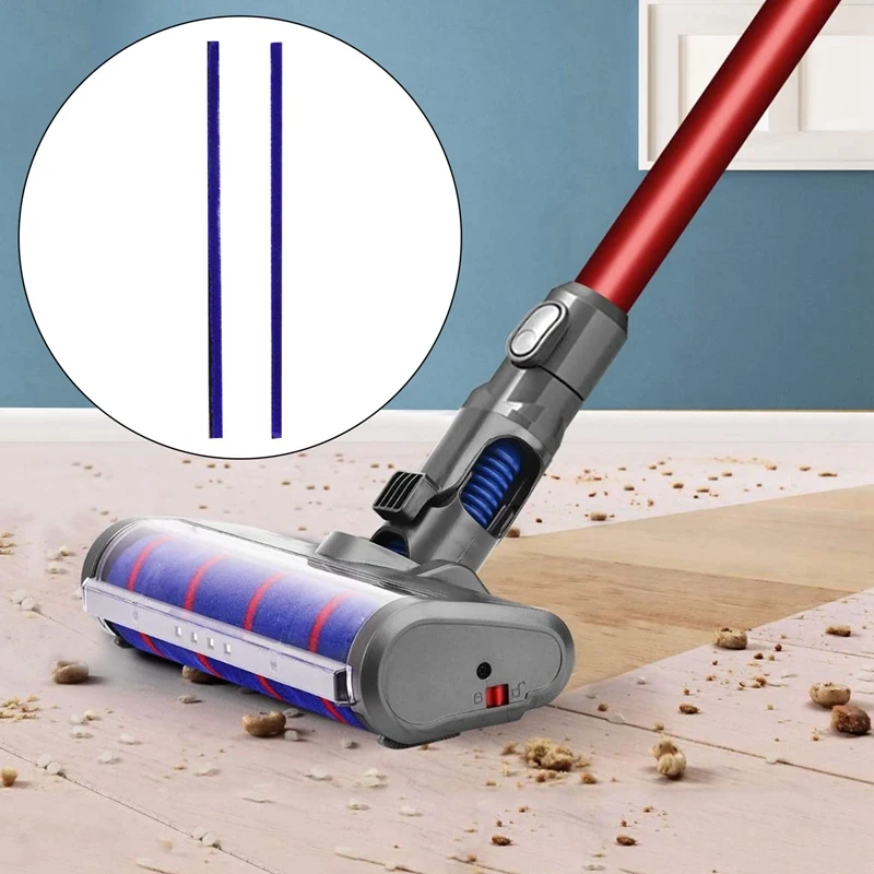3 pçs macio plush tiras para dyson v6 v7 v8 v10 v11 aspirador de pó macio cabeça do rolo substituição acessórios peças
