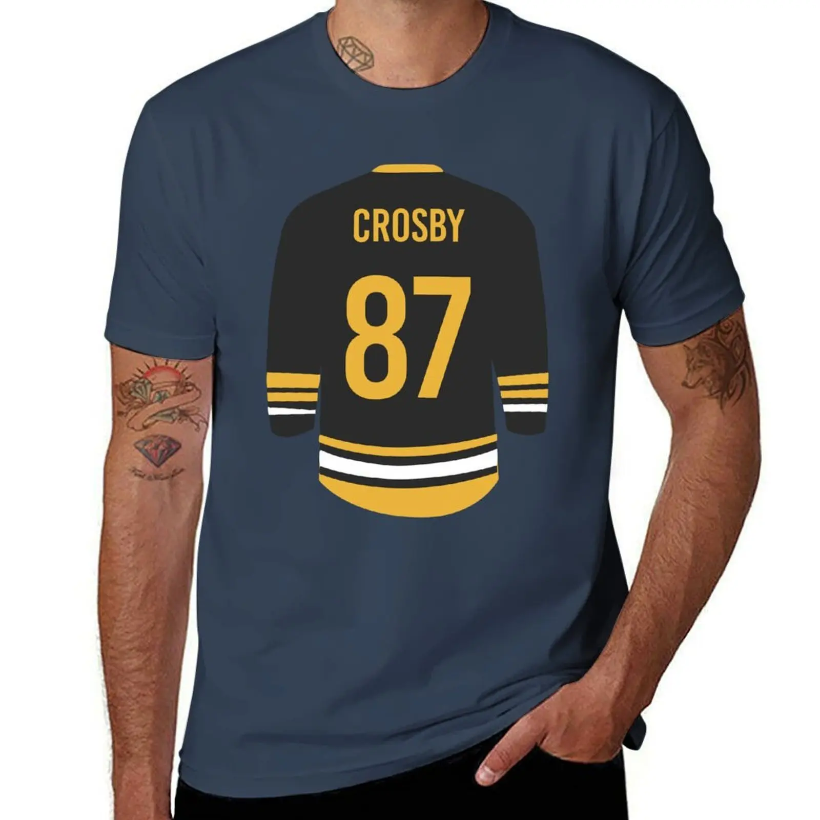 

Sidney Crosby Jersey T-Shirt t shirt for man 100 percent cotton men t shirt cotton 100% t shirts with prints T-Shirt