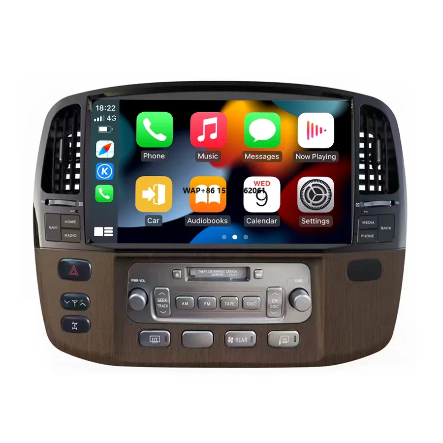 13.3 Inch Car Stereo for Land Cruiser LC100 LX470 2003-2007 GPS Navigation Dsp Carplay Auto Radio Android Head Unit