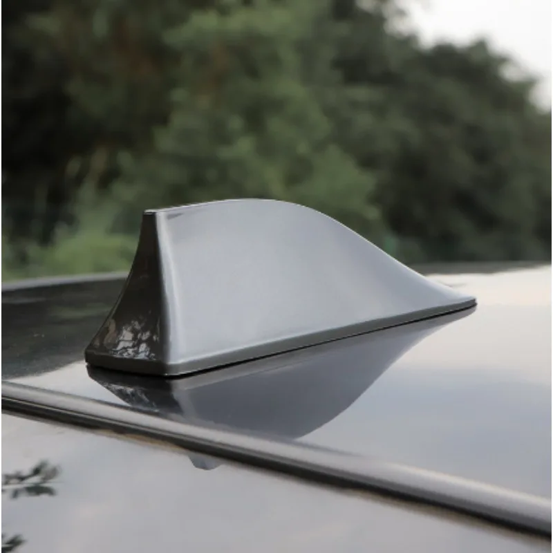 

1PCS Universal Car Roof Shark Fin Decorative Aerial Antenna Cover Sticker Base Roof Style For BMW Honda Toyota antenna