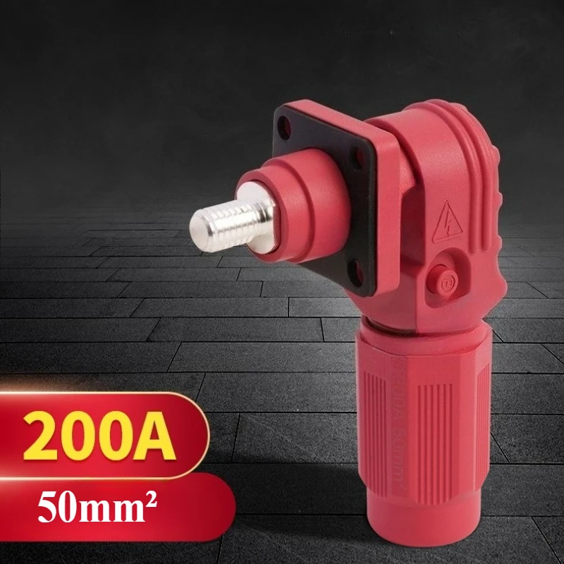 IP67 200A Single Core Energy Storage Battery Terminal Block  Wall Mounted New Energy Lithium Battery Connector Quick Plug M6 M8