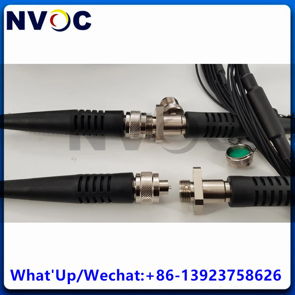 24Cores OM3,24Cores ODC-MPO Female Plug Amored Fiber Optic Patch Cord Cable and 2Pcs 24C ODCMPO Male Square To LCUPC Connector