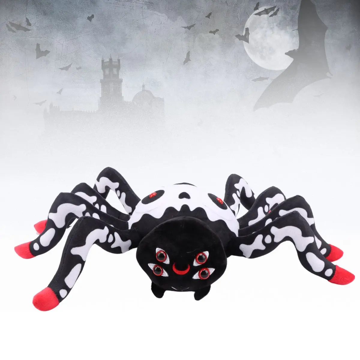 Halloween Spider Plush Toys Scary Skeleton Spider Spider Stuffed Animals Halloween Plushies Kids Toys Gifts Halloween Decoration