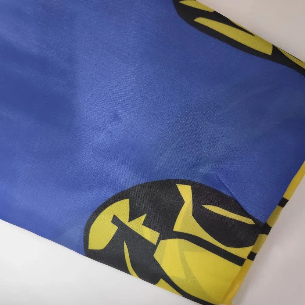 Don't Tread On Me Flag Gadsden Flag Yellow Blue 3x5ft 2x3ft, Polyester Banner for Outdoor Indoor, Garden Wall Decor