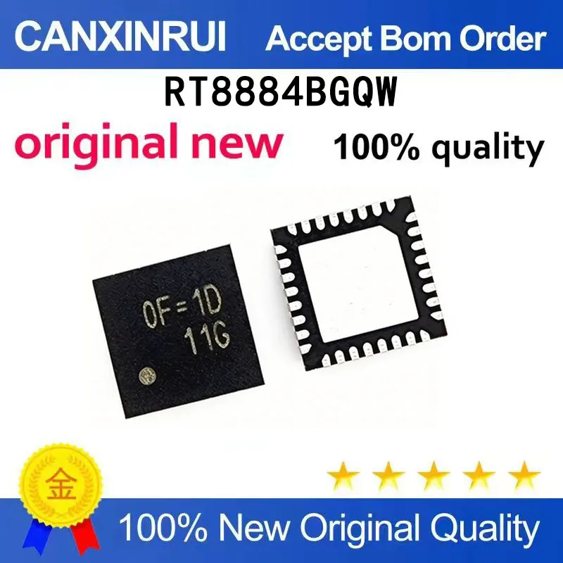 (5pcs-100pcs）RT8884BGQW RT8884B OF=FH QFN12 QFN32 New in stock