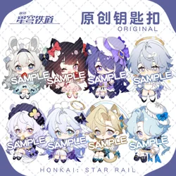 1Pcs Anime Game Honkai: Star Rail Robin Aventurine SparkleCute Pendant Keyring Backpacks Keychain Accessories Acrylic Decoration