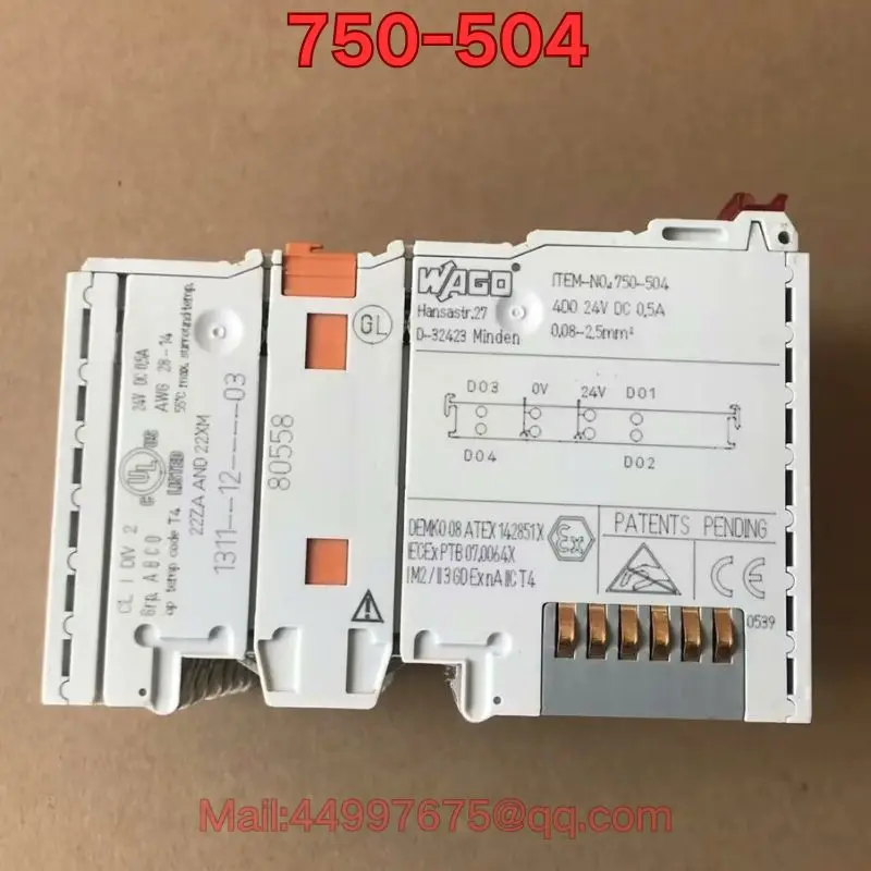 

Second-hand 750-504 PLC module functional test is normal