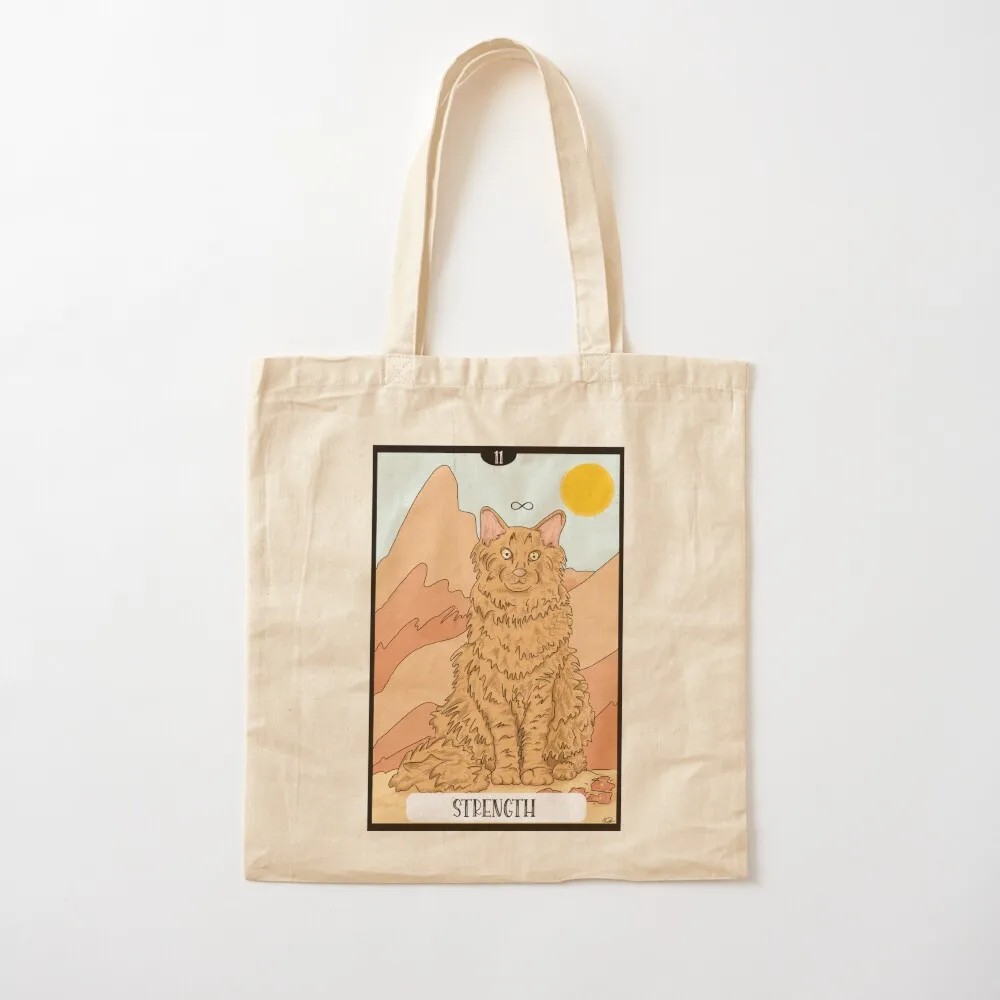 The Strength of the Unknown Cat Tote Bag tote bags men tote bag woman personalized