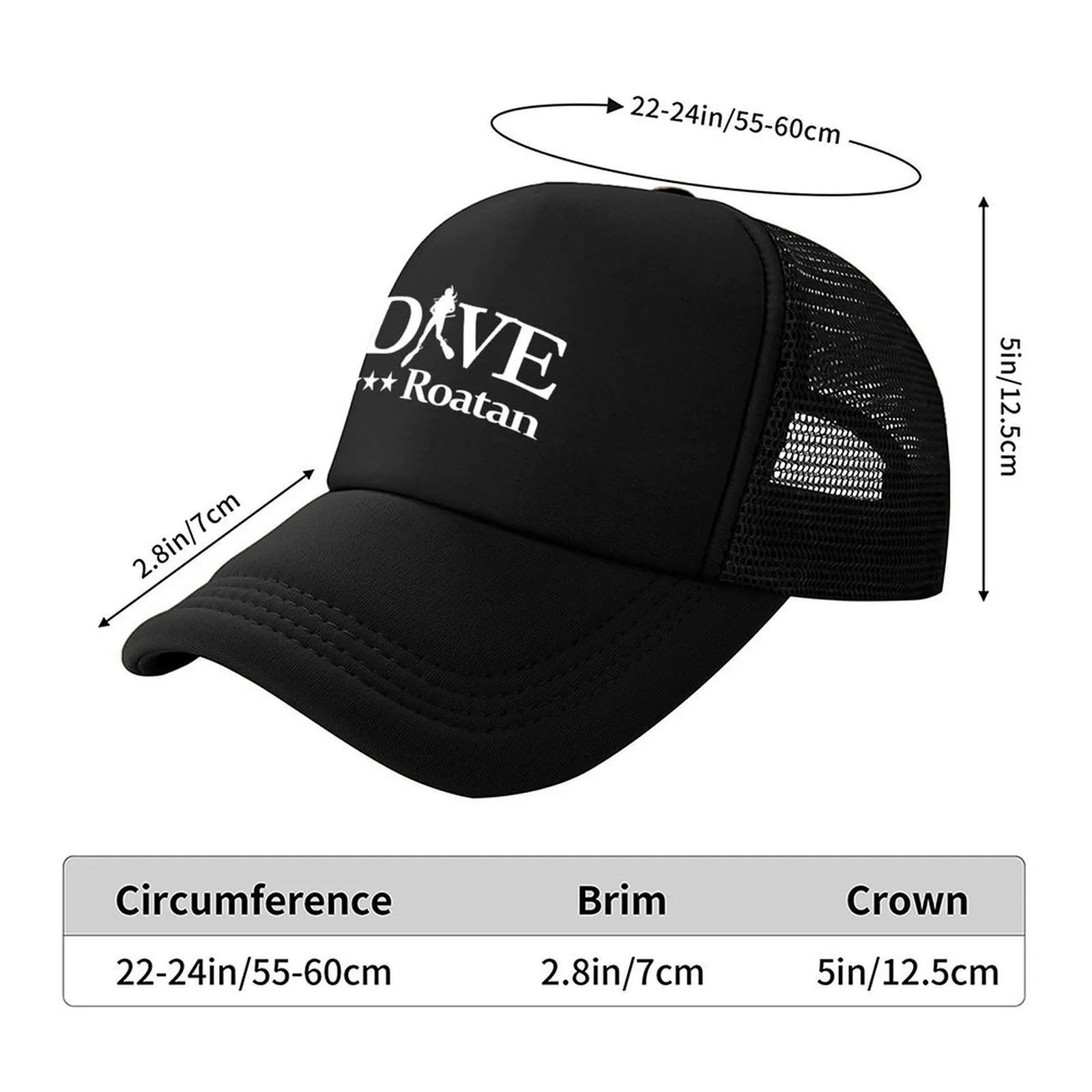 Roatan Island (DV4) Baseball Cap Luxury Brand Anime Hat Hat Man Luxury hats for men Hats For Men Women's