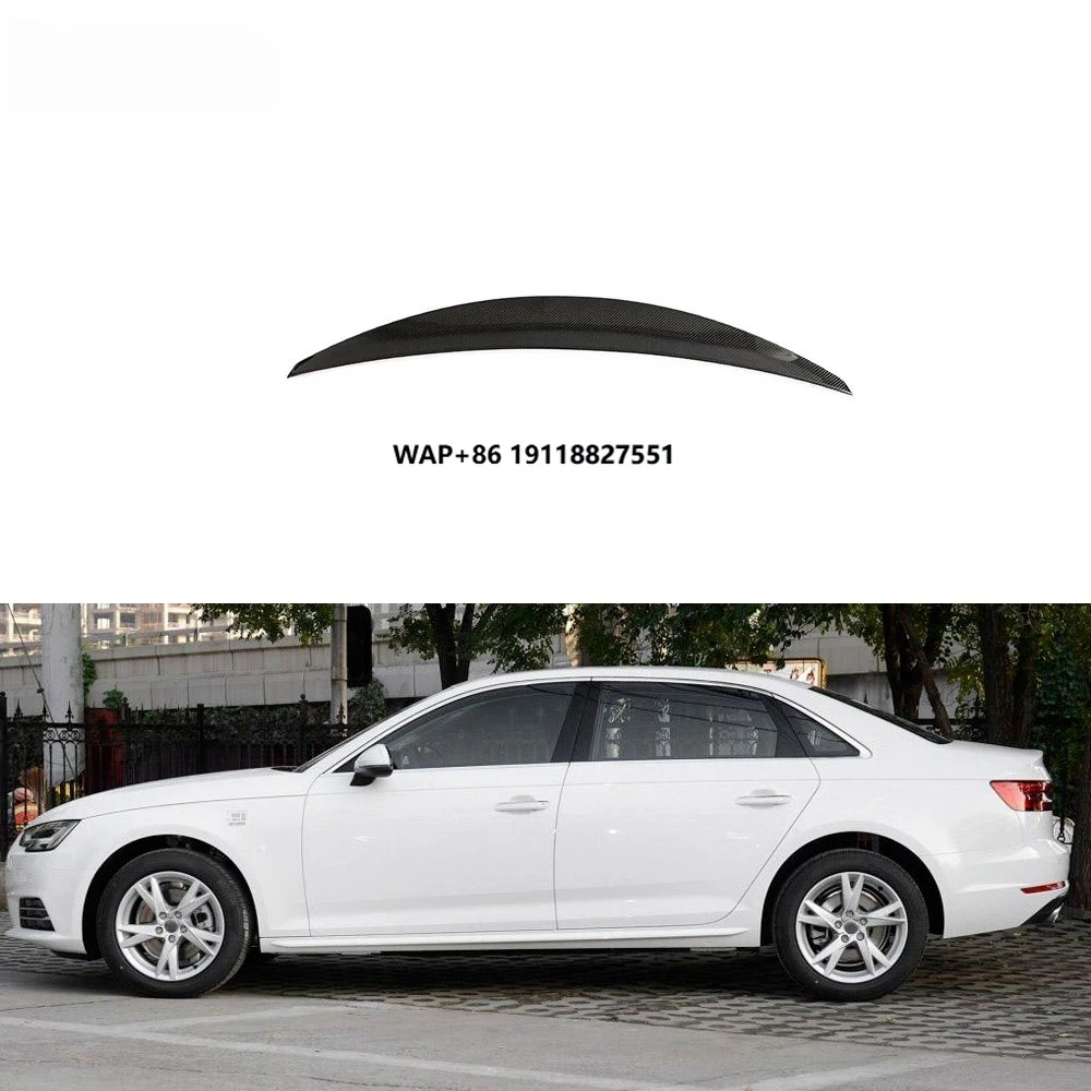 

High Quality Carbon Fiber Rear Trunk Spoiler For A4 B9 Quattro S Line S4 Sedan 4-door 2017-2023