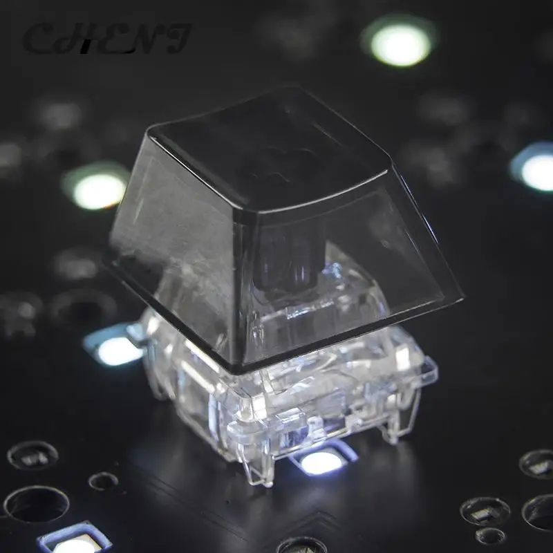 Transparente PC Keycaps em branco, Perfil R4, Teclado Gaming, Presente DIY, amantes do jogo, PC, novo, 1pc