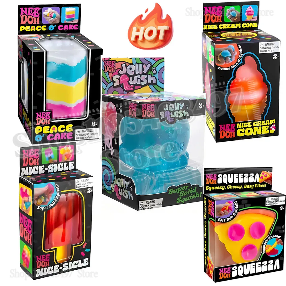 

Schylling Nee doh Nice Cube Sensory Nice-Sicle Stress Relief Squishy Cube Anti-Anxiety Squeeze Object For Focus ADHD Population