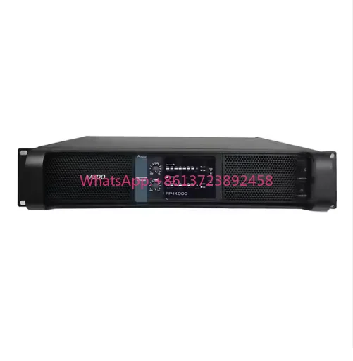 FP14000 2-Channel 2*2350w High-Power Amplifier Pure Copper 8 Ohm Impedance 4 Ohm Impedance AC Power Metal Shell for Stage Use