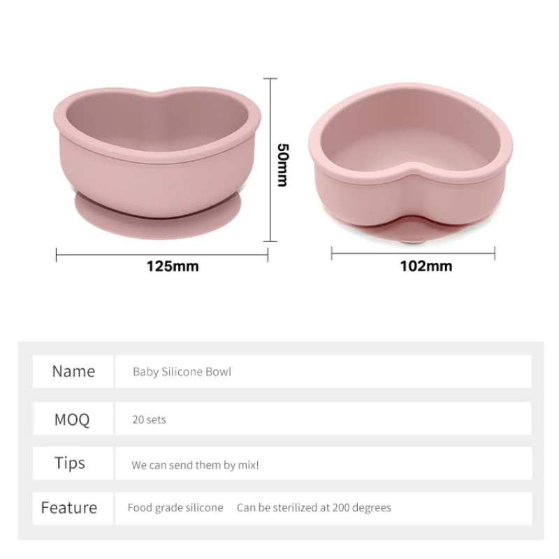 Silicone Baby Feeding Bowl Children\'s Tableware Waterproof Suction Bowl Children\'s Tableware Baby Silicone Bowl BPA Free