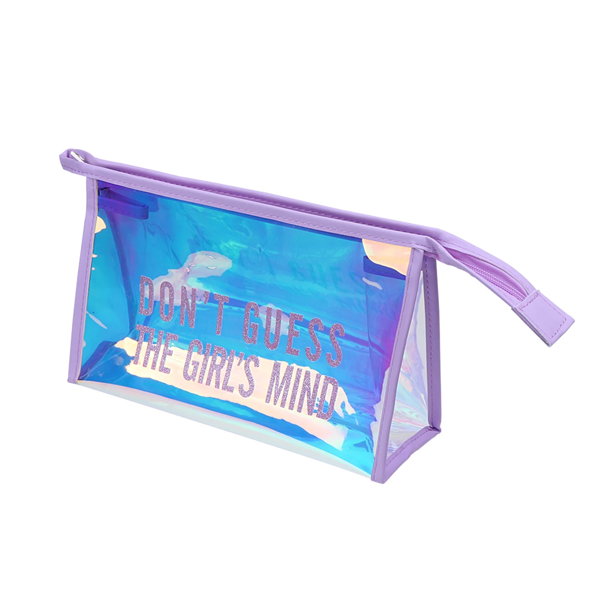 

Shiny Transparent Makeup Bag Organizer Travel Toiletry Pouch Portable Wash Bag Household Storage Beauty Case