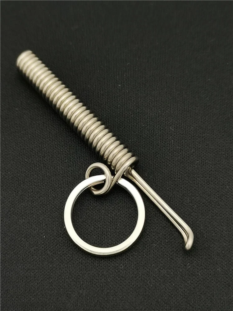 Handmade stainless steel metal toothpick portable mini personalized tooth picking tool toothpick holder set keychain pendant