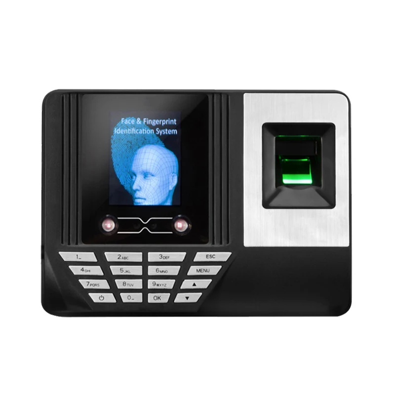 Intelligent attendance machine face and facial fingerprint recognition attendance machine U disk output without software Time Cl