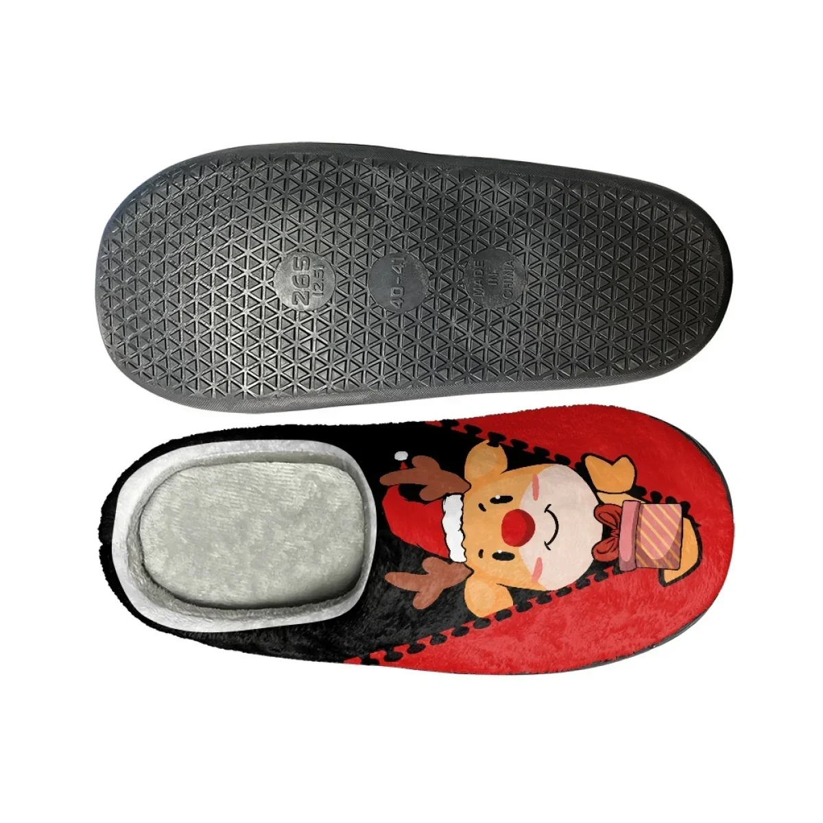 Sandal nyaman katun hangat untuk wanita, sandal rumah kasual musim gugur musim dingin, sandal katun hangat bermotif sesuai permintaan, sandal pasangan, kamar tidur, sandal nyaman