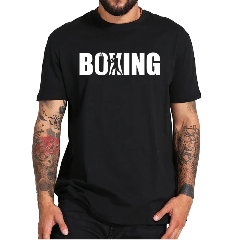 Funny Fight Boxing Fans Gifts Men Women Clothing  Boxing Fighting T-shirt Summer 100% Cotton Soft Casual T Shirt  harajuku