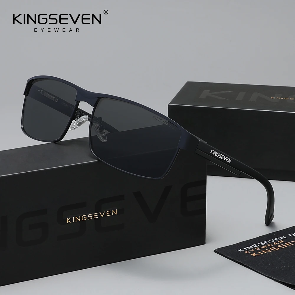 

Солнцезащитные очки KINGSEVEN для мужчин, поляризационные, с защитой от ультрафиолета UV400, антибликовые, высококачественные, прямоугольные, модные, для активного отдыха