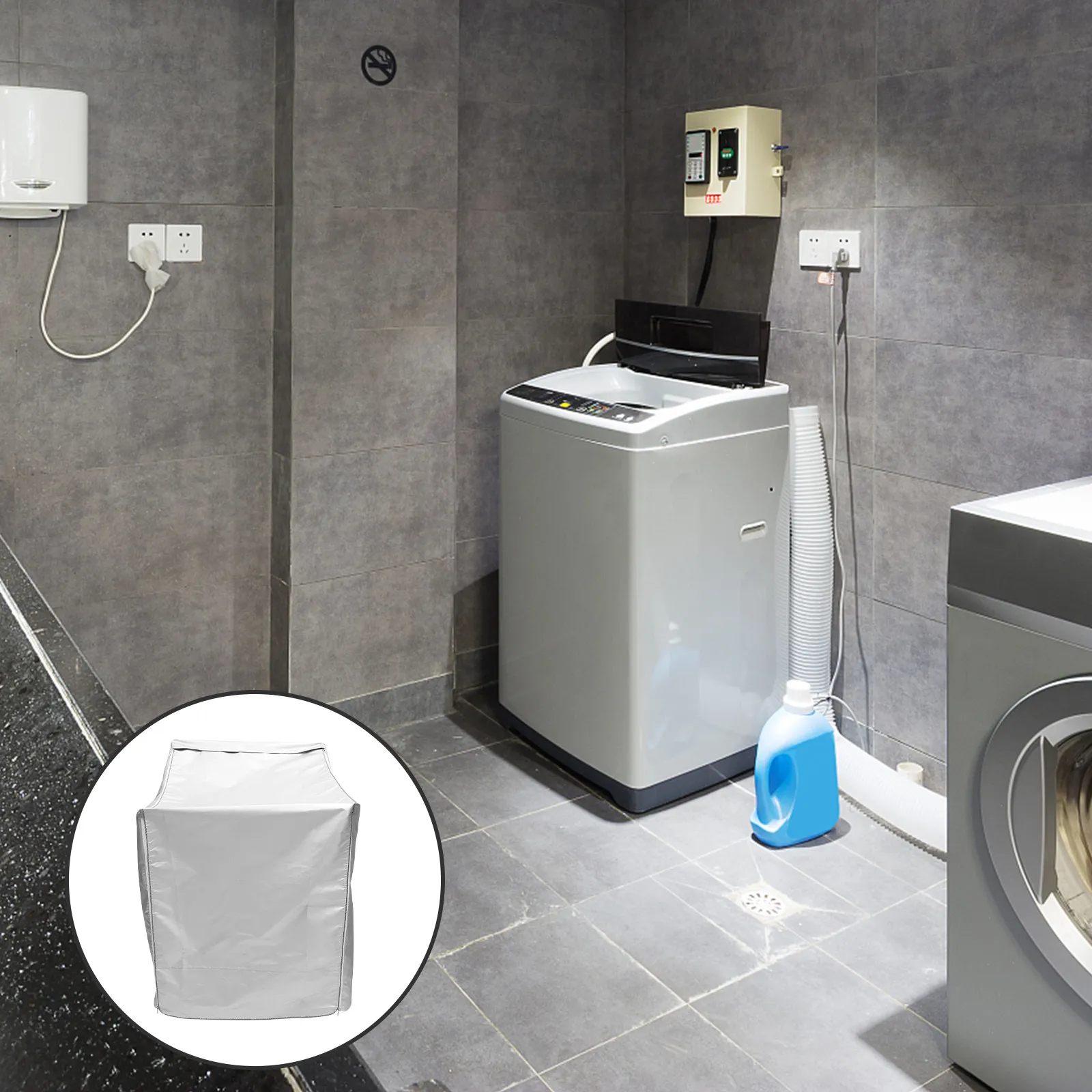 

Washing Machine Dust Cover Waterproof Protective Washer Dryer Protector for Front Load and Top Loading
