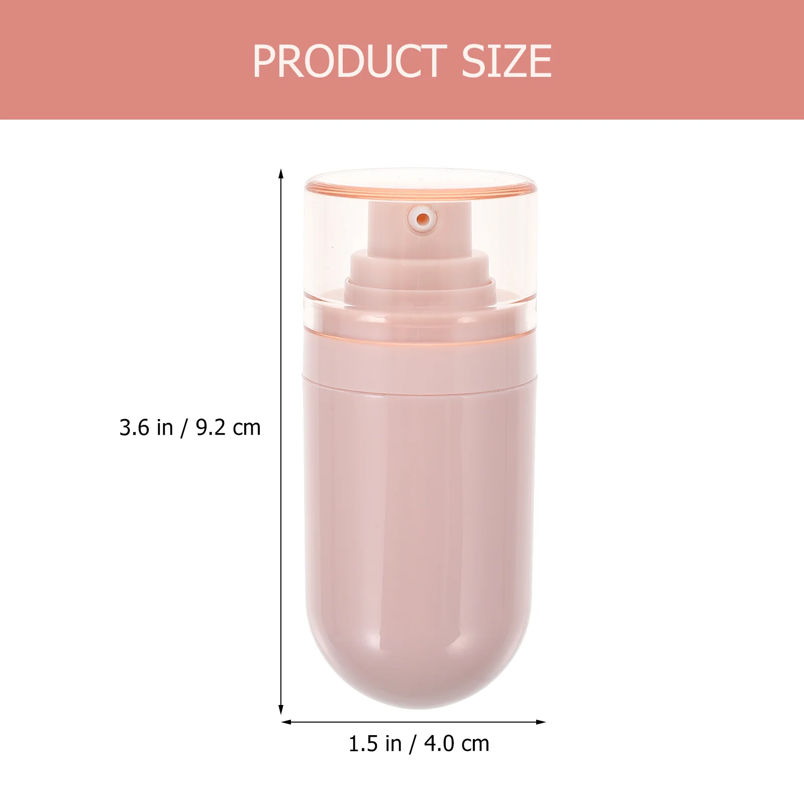 2 Pcs Empty Travel Bottle Lotion Airless Vacuum Emulsion Sub Packing Small Containers