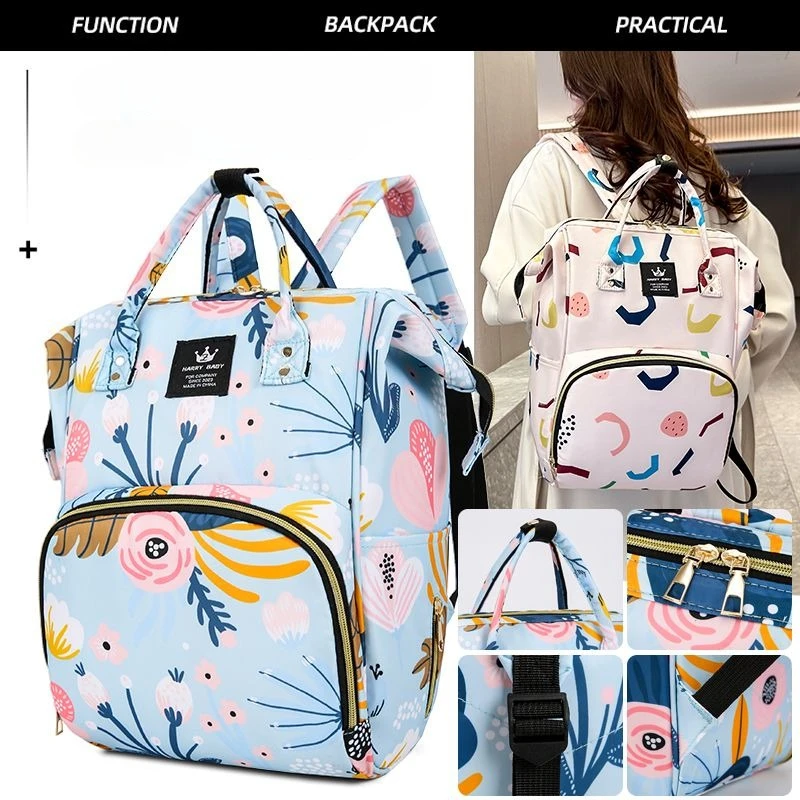 

Многофункциональные сумки для мам большой вместимости для прогулок, дорожный рюкзак, водонепроницаемая портативная сумка для детских подгузников, женская сумка для беременных