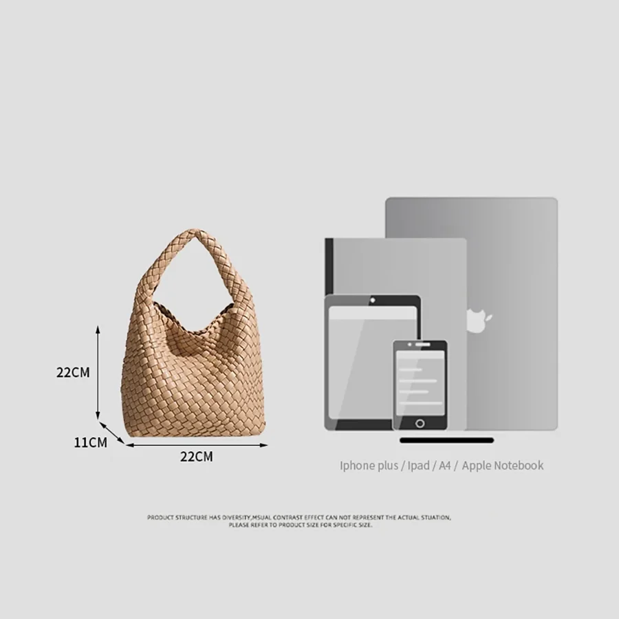 2026 New Designer Bag Luxury Woman Bag Brand New Product PU Small Size Hand-woven Bucket Bag High Quality Women's Handbag
