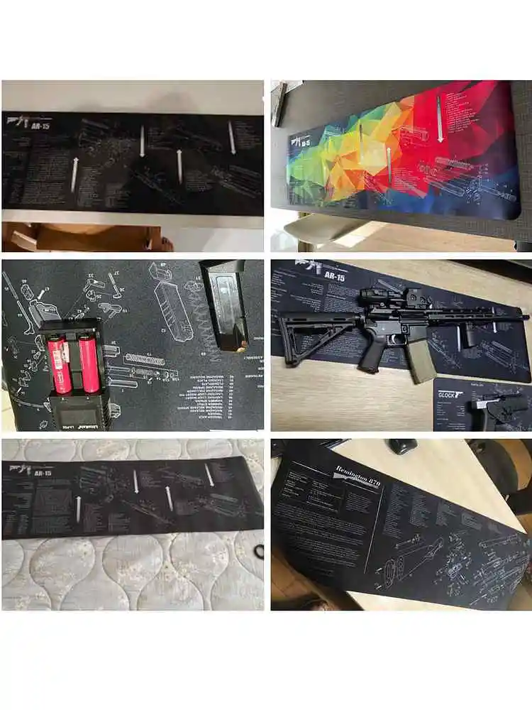 Nova esteira de limpeza de arma para ar15 ak47 glock colt1911 sig sauer p320 m92 rifle pistola smith
