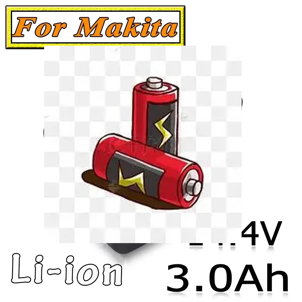 

For Makita 14.4V Power Tools 3.0Ah Batteries BL1460 BL1430 1415 194066-1 For Makita 14.4V 3000mAh Rechargeable Li-ion Battery