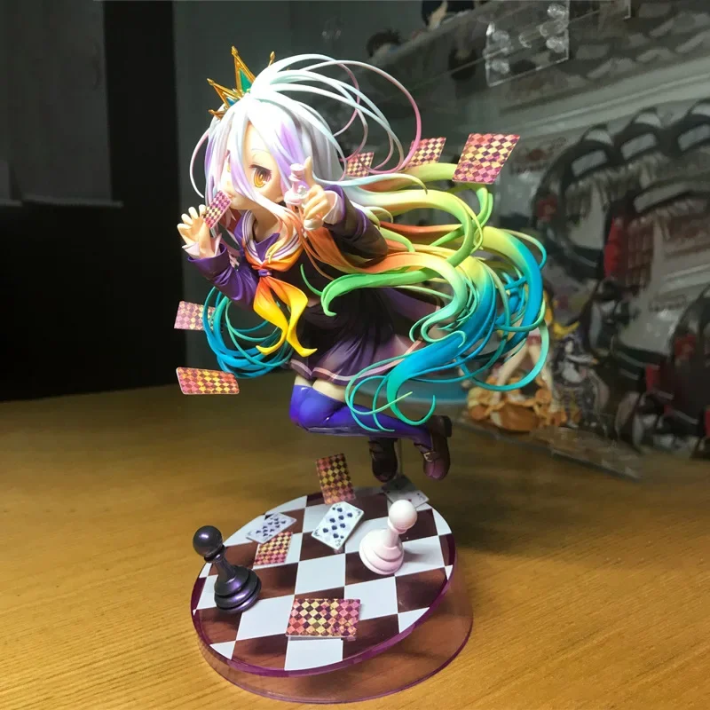 No Game No Life Zero Shiro tiffany Dola Poker Anime Action Figure Desktop Model Ornaments Toys decorazione della casa regali di compleanno