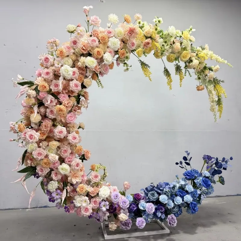 

Custom Exquisite Multicolored Moon Arch for Weddings Lively Parties Back School Chinese New Year Decorations for Valentine's Day