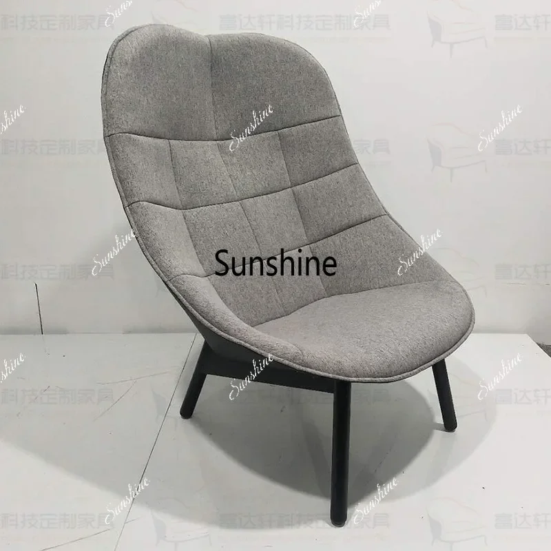 Nordic simple bedroom living room home light luxury backrest single casual fabric office chair