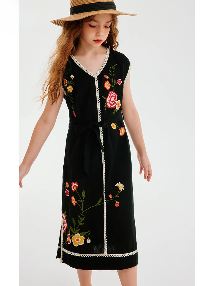 robe-d'ete-brodee-pour-filles-style-retro-jupe-longue-style-ethnique-jupe-tendance-pour-enfants-jupe-droite-en-coton