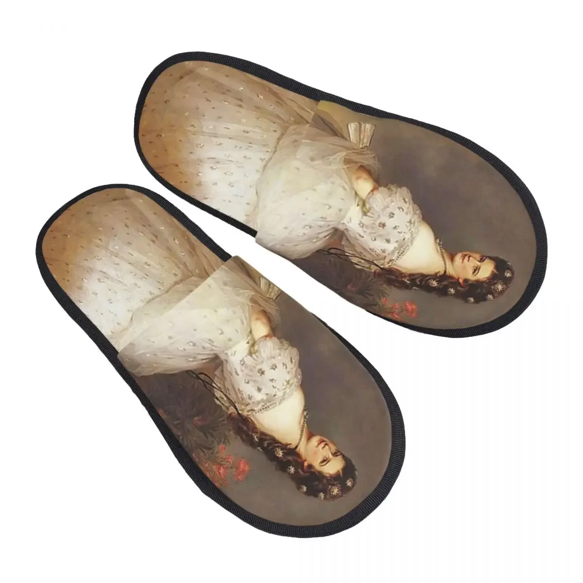 

Empress Elisabeth Of Austria Comfy Scuff With Memory Foam Slippers Women Franz Xaver Winterhalter Spa House Shoes