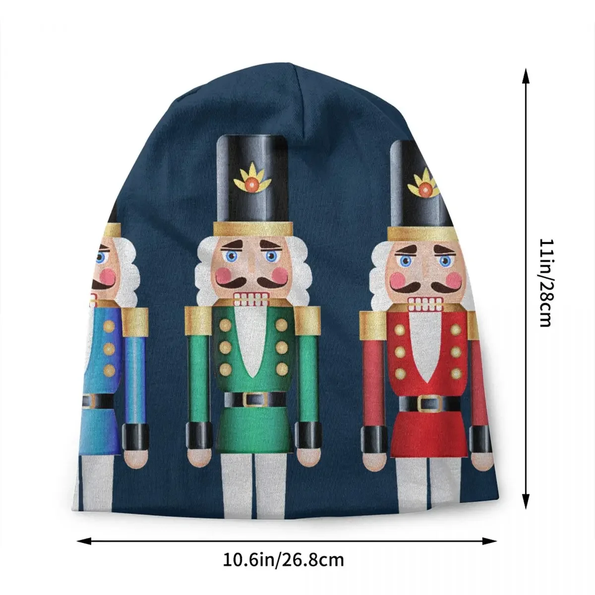 Nutcracker Doll Beanie Cap Unisex Winter Warm Bonnet Knitted Hats Hip Hop Christmas Nutcrackers Soldier Skullies Beanies Caps