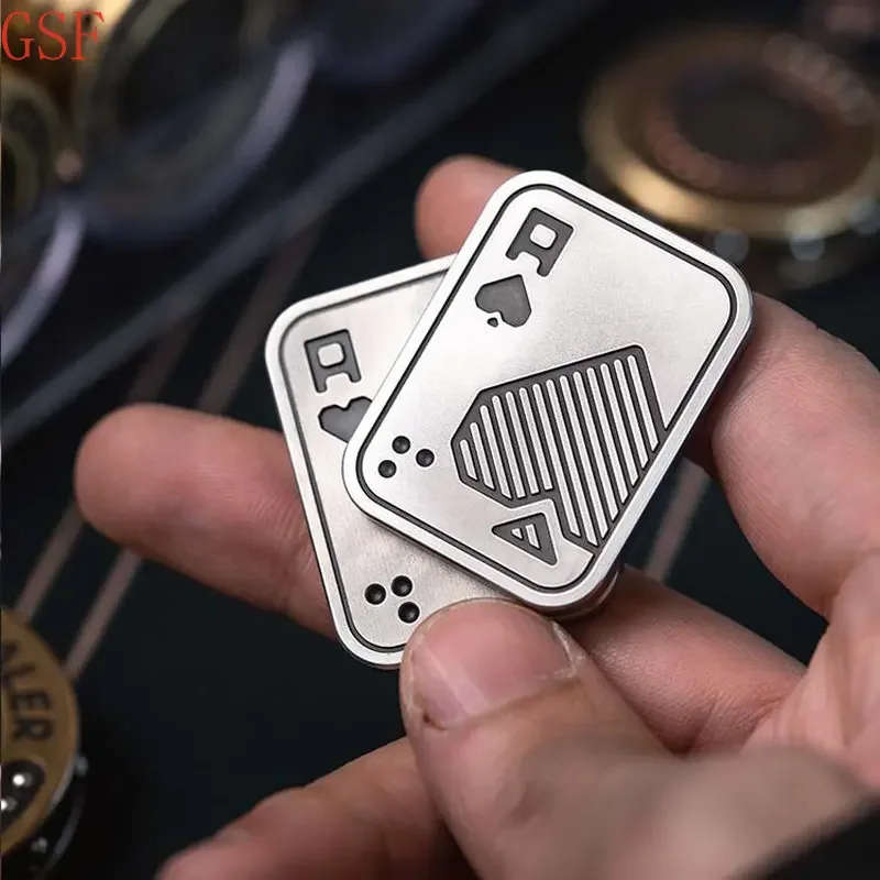 LAUTIE EDC Poker Push Card Pop Lautie Shuffle V2 Poker Fidget Slider Lautie Shuffle Fidget Ak Lautie Acedclautie Fidget Slider