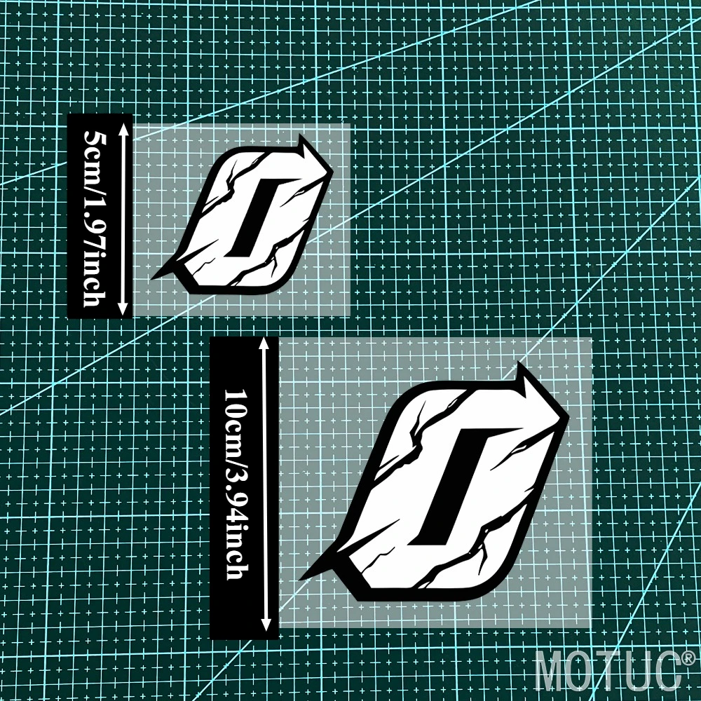1Pc 0-9 Racing Number Sticker, White Black Outline Waterproof UV Resistant Vinyl Decal for Motorcycle Helmet