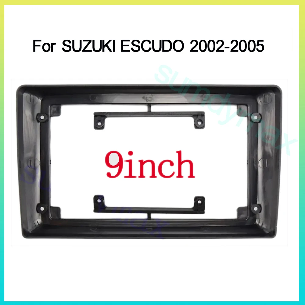 

9-дюймовая рамка для автомобильного радиоприемника android 2din для SUZUKI ESCUDO 2002-2005, комплект панели для установки радиоприемника с большим экраном