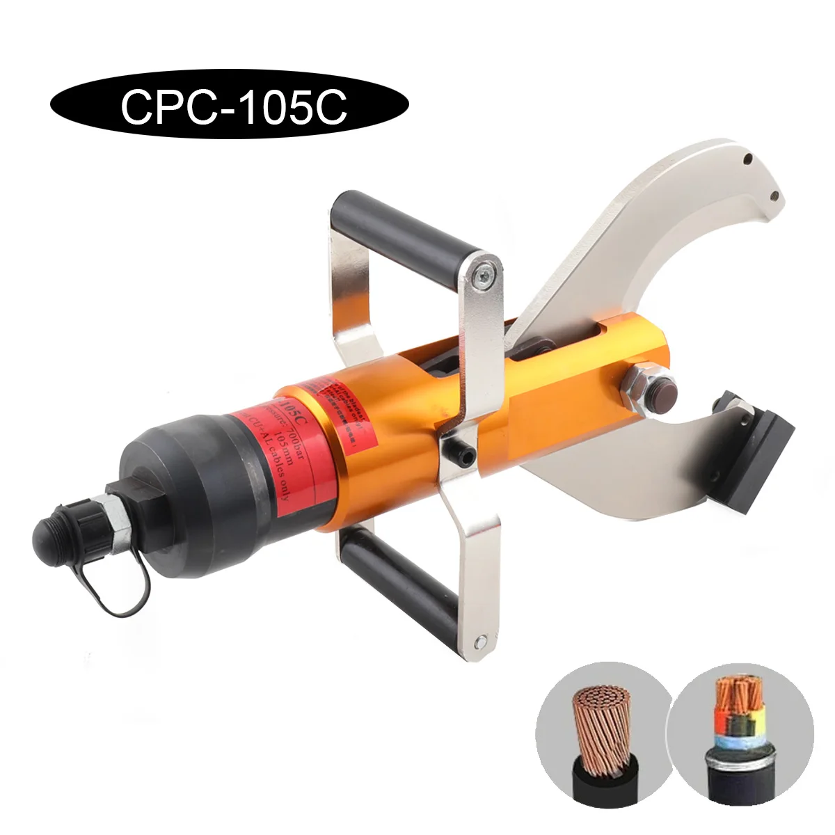 Wire Cutter Tools Cable Cutting Head Cable Cutter Hydraulic Cutting Range φ105mm Max Pressure 70Mpa - Spring Tetraction