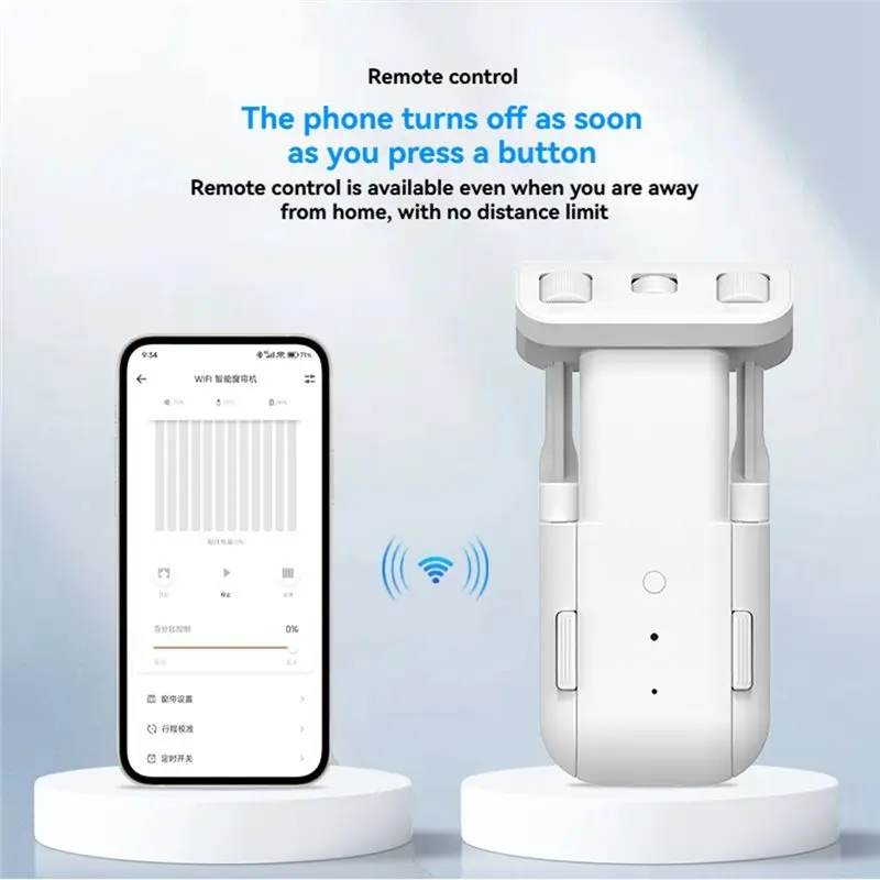 LUCKshopping Wifi Smart Curtain Motor Timing Auto Opener Remote Control Smart Electric Curtain Motor For Bedroom