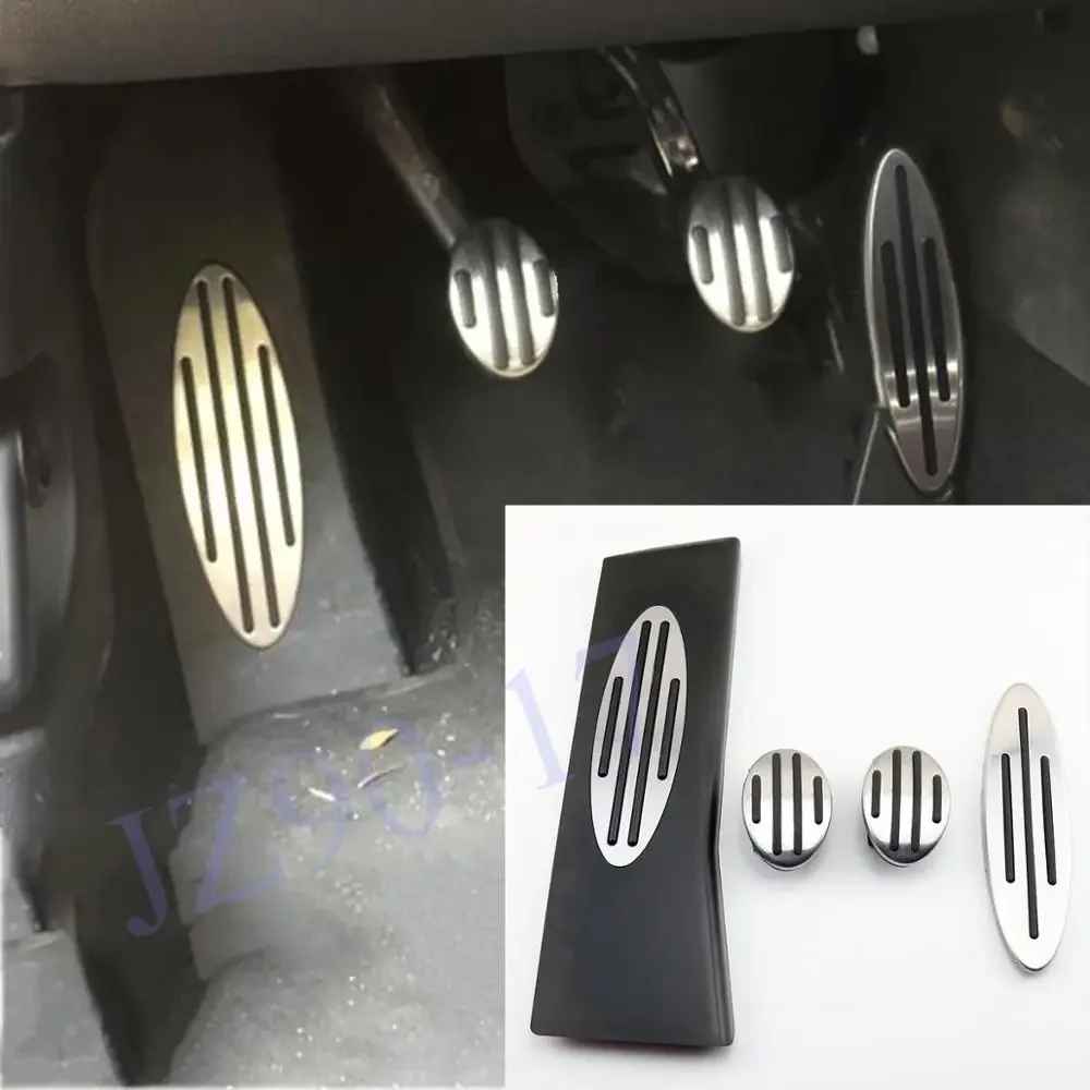 

Non Slip Stainless steel Pedal Gas Fuel Clutch Brake Foot Rest Pedal Pads Cover Fit For Mini Cooper R52 R53 R57 R59 F55 F56 F57