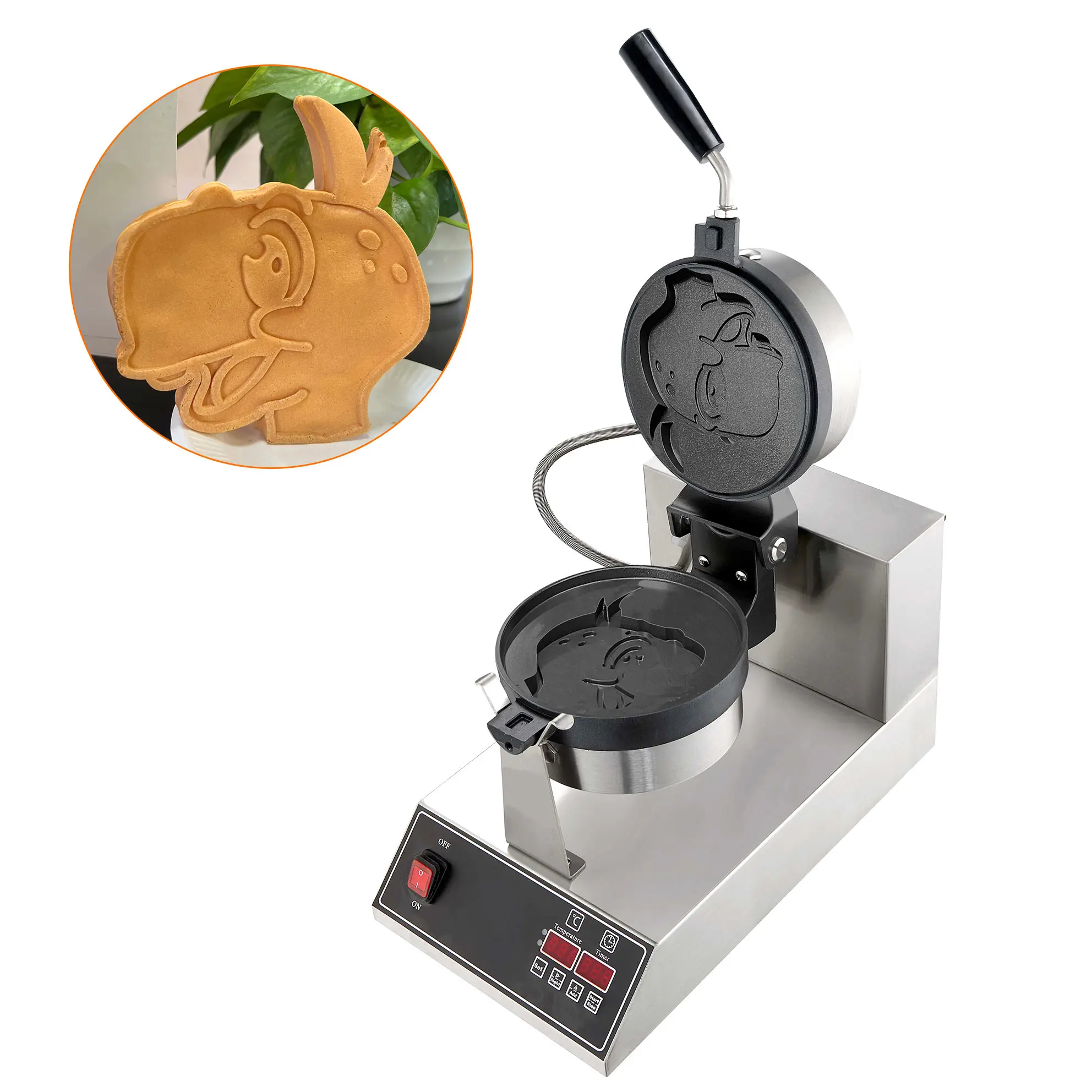 

Popular Commercial Customized Snack Machines Tortoise Shape Waffle Maker Machine